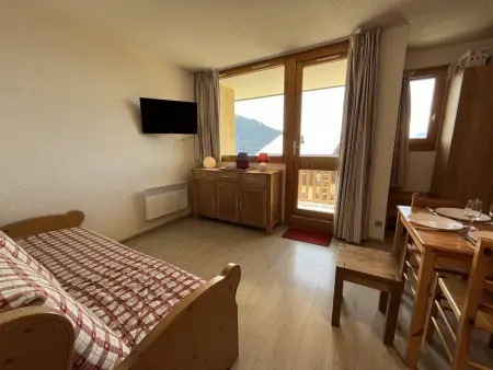 Studio rénové de 26 m² pour 4 pers avec balcon, accès pistes, animaux admis - Vallandry - Photo 1