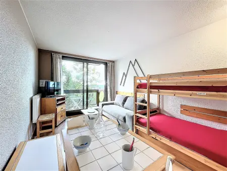 Studio Confortable Skis aux Pieds 4 Pers Balcon, Appartement 4 personnes à Le Corbier - Photo 1
