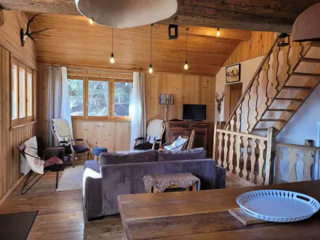 Chalet familial pour 10 pers., terrasse sud-est, Chalet 10 personnes à Pra Loup - Photo 4