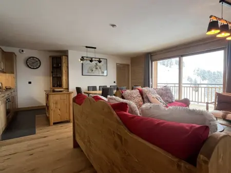 Appartement Haut de Gamme 6 Pers, Parking Privé, Plagne Centre - Photo 2