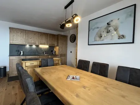 Appartement Haut de Gamme 6 Pers, Parking Privé, Plagne Centre - Photo 6