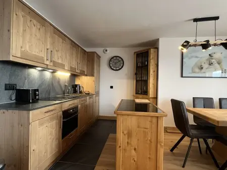 Appartement Haut de Gamme 6 Pers, Parking Privé, Plagne Centre - Photo 7
