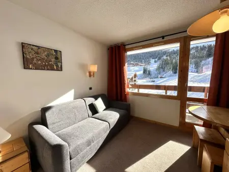 Studio skis aux pieds, animaux admis, balcon sud - Photo 3