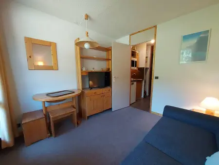 Studio skis aux pieds, animaux admis, balcon sud - Photo 4