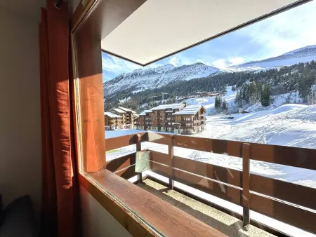Studio skis aux pieds, animaux admis, balcon sud - Photo 10