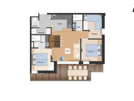 Appartement 4 étoiles, spa, parking - Les Saisies, 8 pers - Photo 15