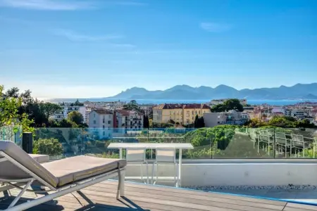 TD-48-MONTFLEURY, Somptueux appartement Terrasse - Cannes - Vue mer - Photo 4