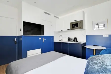 JT-14-MONTCENIS-3D, Studio Moderne pour 2 avec A/C - Proche Montmartre - Photo 2