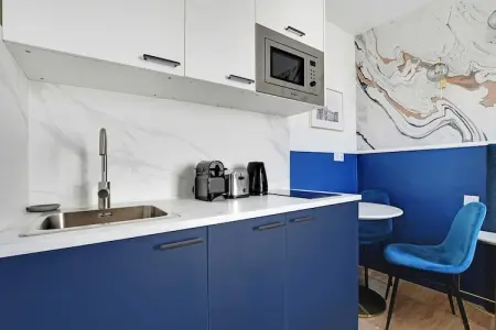 JT-14-MONTCENIS-3D, Studio Moderne pour 2 avec A/C - Proche Montmartre - Photo 3