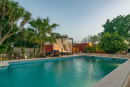 Es Blanquer De Na Fani, Villa à Binissalem avec piscine salée - Photo 12