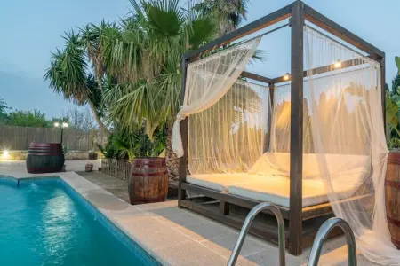 Es Blanquer De Na Fani, Villa à Binissalem avec piscine salée - Photo 14