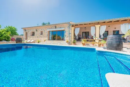 Es Blanquer De Na Fani, Villa à Binissalem avec piscine salée - Photo 21