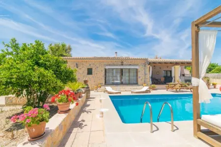 Es Blanquer De Na Fani, Villa à Binissalem avec piscine salée - Photo 22