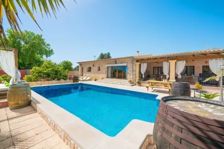 Es Blanquer De Na Fani, Villa à Binissalem avec piscine salée - Photo 25