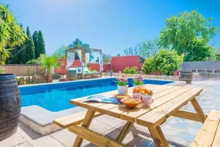 Es Blanquer De Na Fani, Villa à Binissalem avec piscine salée - Photo 26