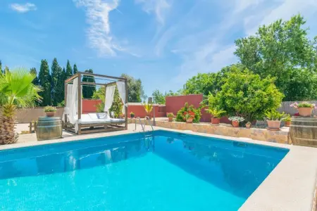 Es Blanquer De Na Fani, Villa à Binissalem avec piscine salée - Photo 28