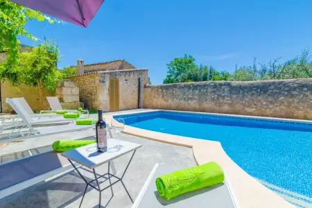 Sa Casa Vella, Villa à Vilafranca avec Piscine d'Eau Salée - Photo 7
