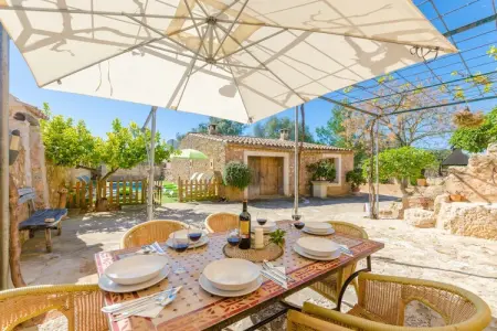 Finca Can Maria Costitx, Villa à Costitx avec piscine et vue - Photo 9