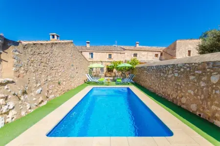 Finca Can Maria Costitx, Villa à Costitx avec piscine et vue - Photo 10