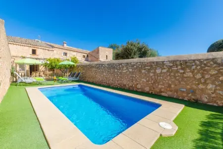 Finca Can Maria Costitx, Villa à Costitx avec piscine et vue - Photo 12