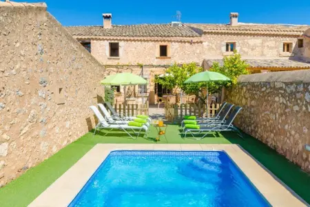 Finca Can Maria Costitx, Villa à Costitx avec piscine et vue - Photo 14