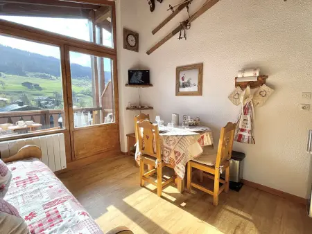 Studio alcôve 3 pers avec terrasse près des pistes et parking à Praz-sur-Arly - Photo 1