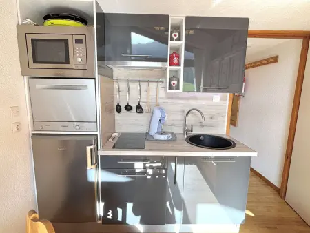 Studio alcôve 3 pers avec terrasse près des pistes et parking à Praz-sur-Arly - Photo 4