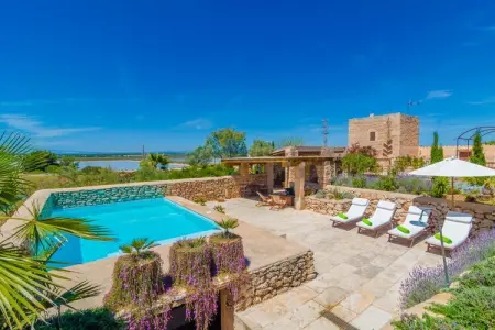 Villa Es MolÍ Des Trenc, Villa près d'Es Trenc avec piscine privée - Photo 8