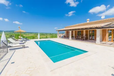 Son Roca, Villa avec vue panoramique et piscine - Photo 8