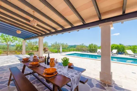 Son Roca, Villa avec vue panoramique et piscine - Photo 24