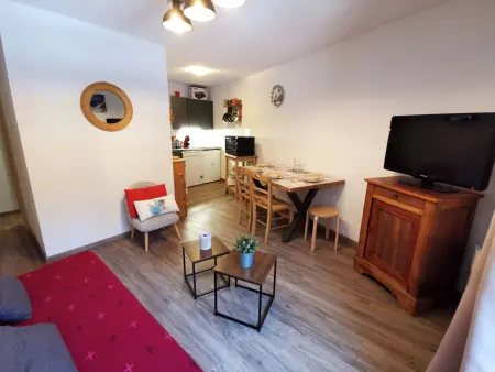 Appartement ski-in/ski-out, 2 pièces, pour 6, proche école de ski - Photo 3