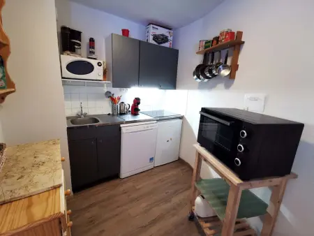 Appartement ski-in/ski-out, 2 pièces, pour 6, proche école de ski - Photo 5