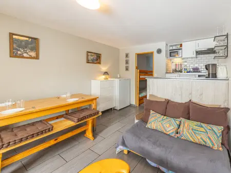Studio moderne pour 4 pers, balcon sud, proche piste, résidence Roc Rouge - Photo 4