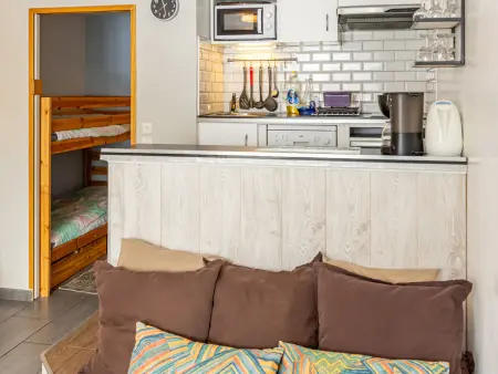 Studio moderne pour 4 pers, balcon sud, proche piste, résidence Roc Rouge - Photo 5