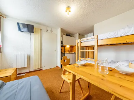 Studio cosy 19m² pour 3, au pied des pistes, Appartement 3 personnes à Saint François Longchamp - Photo 4