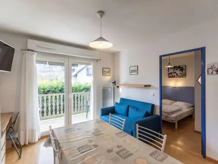 T2 cabine, 5 pers, balcon, parking, près des commodités - Photo 1
