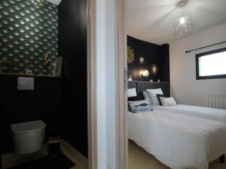 Villa contemporaine vue mer avec accès plage, Gite 4 personnes à Saint Marcouf - Photo 15