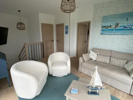Villa contemporaine vue mer avec accès plage, Gite 4 personnes à Saint Marcouf - Photo 16