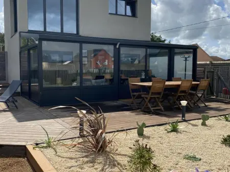 Villa contemporaine vue mer avec accès plage, Gite 4 personnes à Saint Marcouf - Photo 22