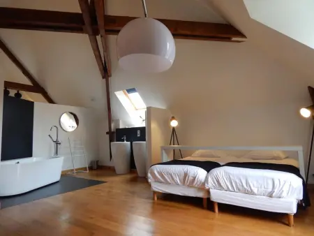 Les Ecuries: Gîte cotentin avec piscine, billard, cheminée et 5 chambres - Photo 12