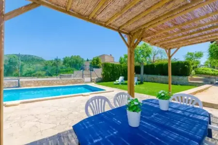 La Cigarra Can Carrasco, Maison en pierre à Son Macià avec piscine - Photo 7