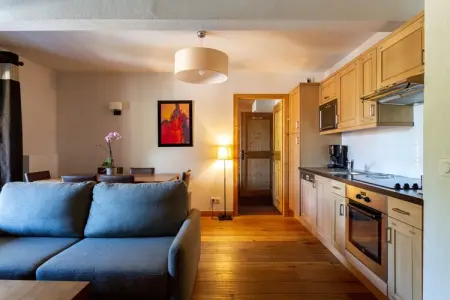 Resort les Portes du Mont Blanc 5, Appartement alpin relaxant au bord de la piscine - Photo 8