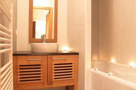 Resort les Portes du Mont Blanc 5, Appartement alpin relaxant au bord de la piscine - Photo 14