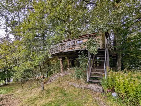 Cabane perchée avec terrasse, sauna et BBQ à Ferdrupt - Photo 7