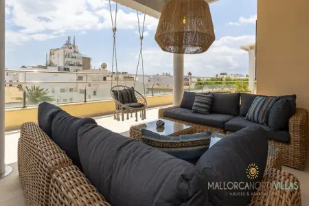 Cala Ventura Espectacular Ático con Vistas, Appartement à Pollensa près de la plage - Photo 1