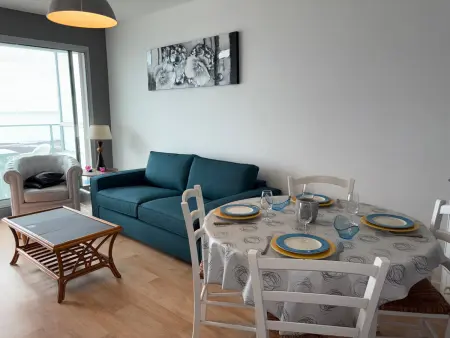Charmant appartement 5 pers, WIFI, parking privatif en bord de mer - Photo 18