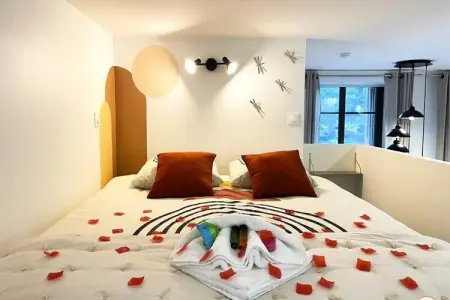 L'orient-express - Jacuzzi Spa - Parking - Loft, Appartement pour 2 personnes - Photo 4
