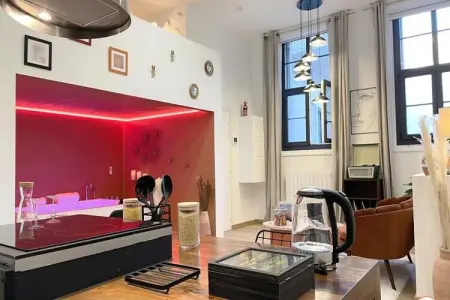 L'orient-express - Jacuzzi Spa - Parking - Loft, Appartement pour 2 personnes - Photo 6