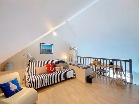 Étel : Duplex climatisé 2P, proche plage et port - Photo 8
