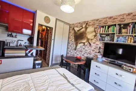 Appartement Cosy Le  wapiti  Au Pied Des Pistes, Studio à Revard avec accès aux pistes - Photo 15